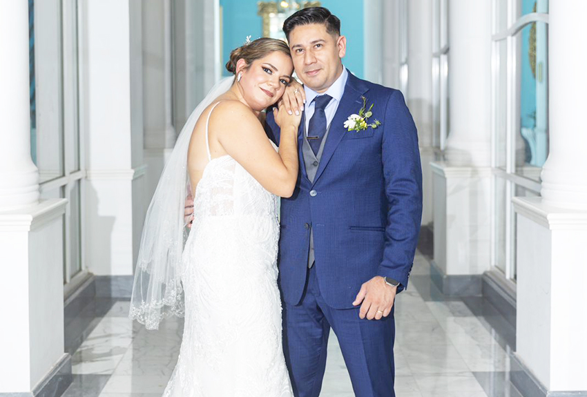 Carolina Correa y Francisco Menéndez, boda por el civil