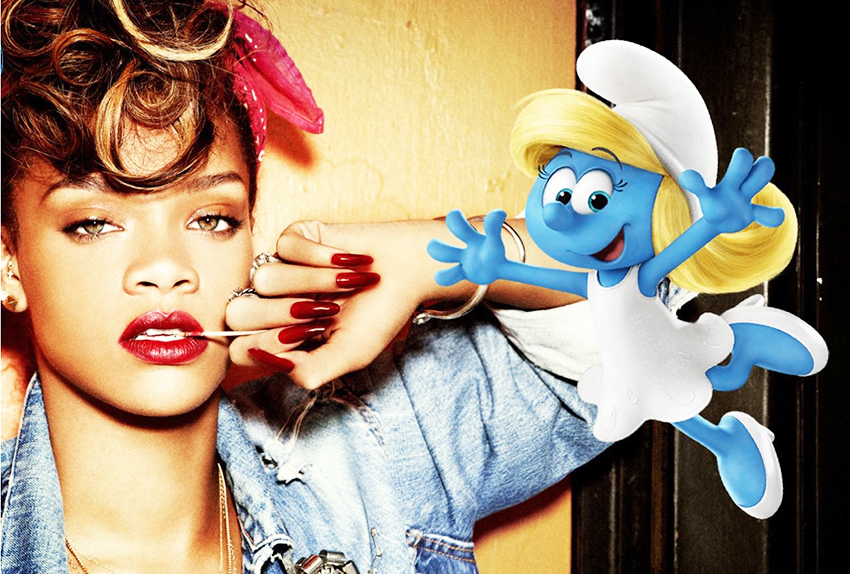 Rihanna dará voz a Pitufina en live action de “Los Pitufos”