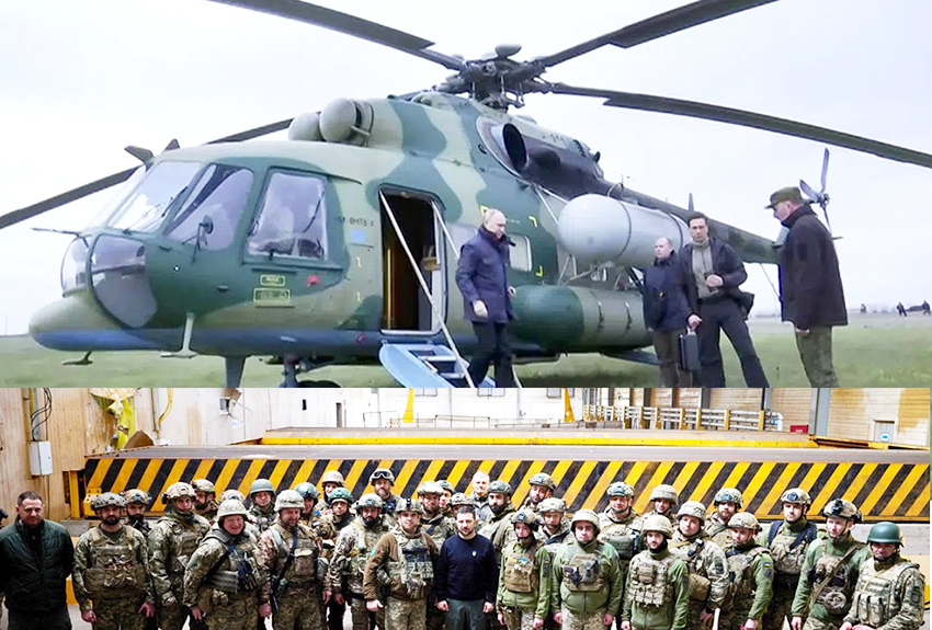 Putin y Zelensky visitan a sus tropas en tres zonas diferentes
