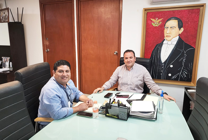 Acciones a favor del turismo, recibe Del Rivero a alcalde de Tacotalpa, para definir trabajo conjunto