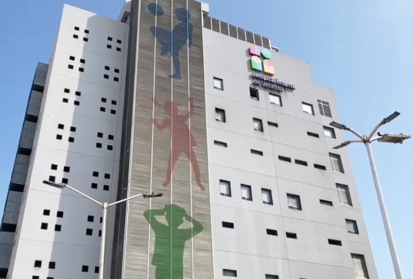 Se desploma elevador del Hospital Infantil de Veracruz