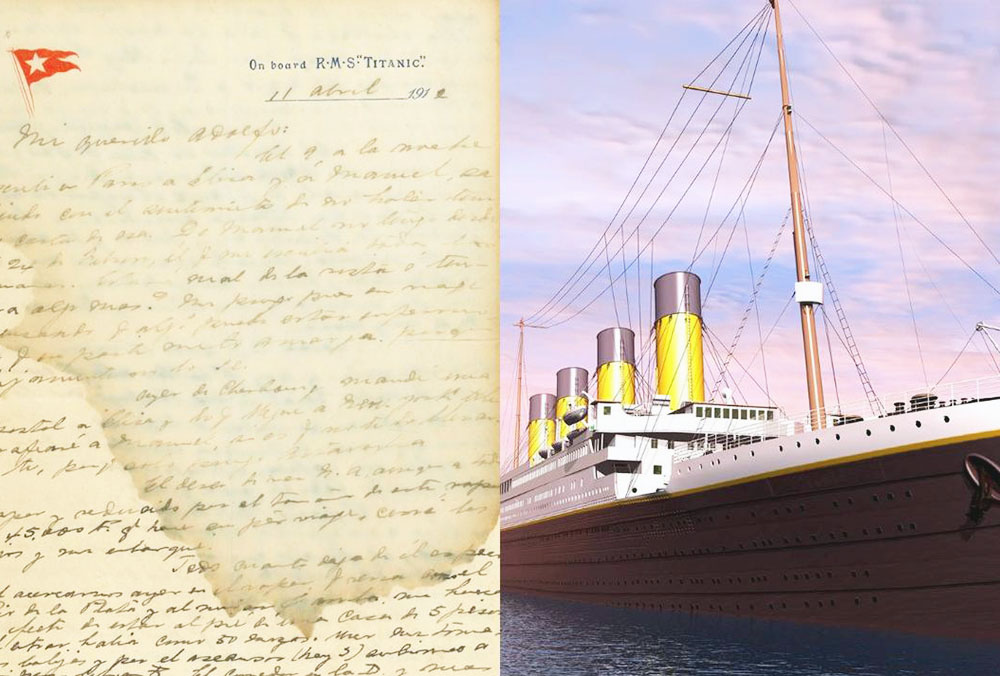 Carta enviada por pasajero del Titanic será subastada