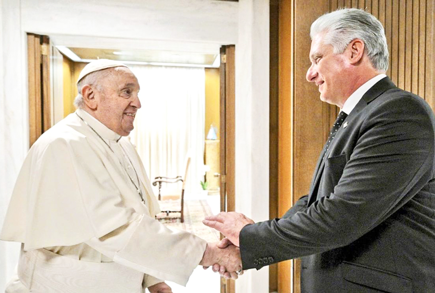Grato encuentro. Presidente de Cuba visita al Papa Francisco
