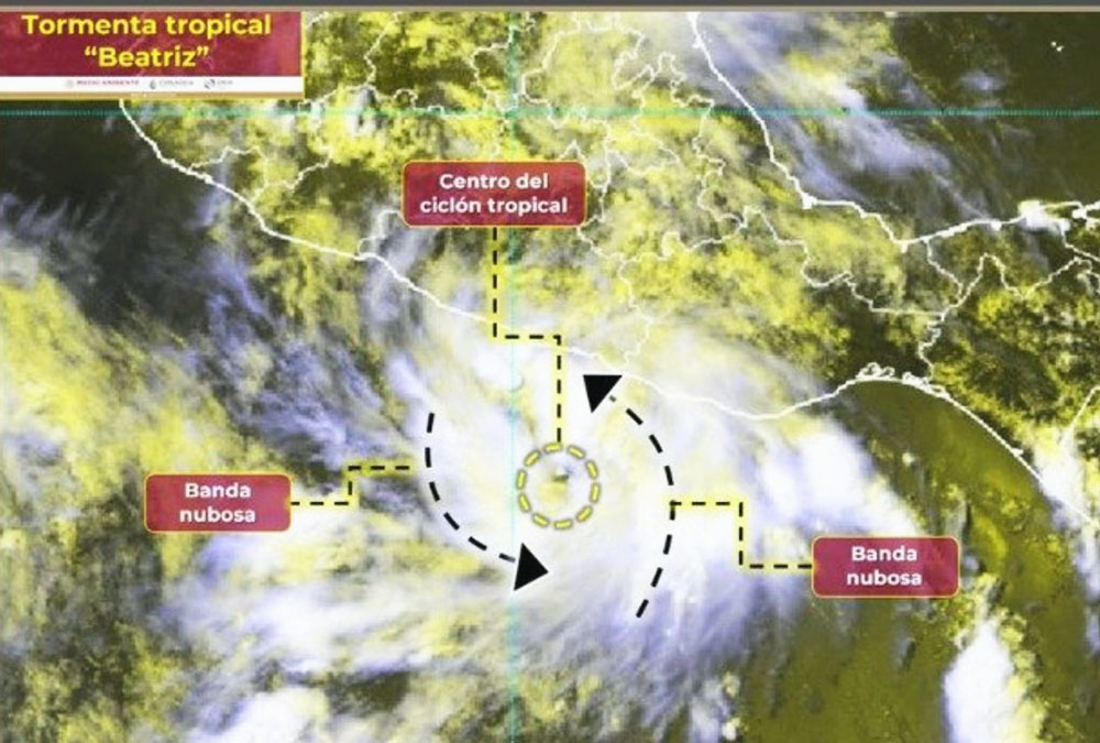 “Beatriz” ya es tormenta tropical, advirtió Conagua