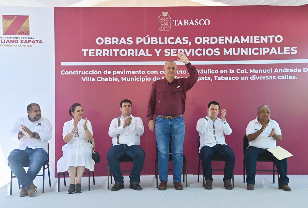 Entrega Merino Campos obras por más de 12 mdp en Zapata