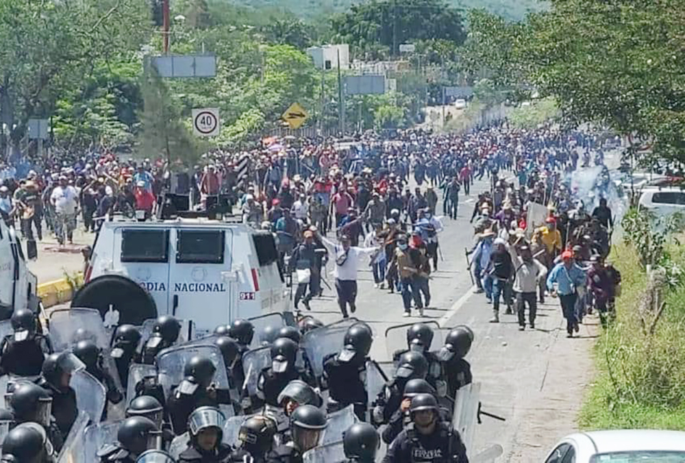 Enfrentamientos en la México-Acapulco