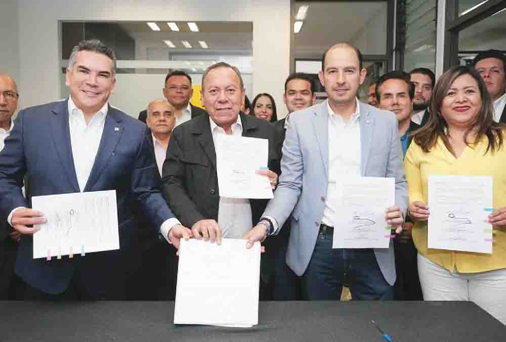 Partidos del «Frente Amplio por México» formalizan ante el INE