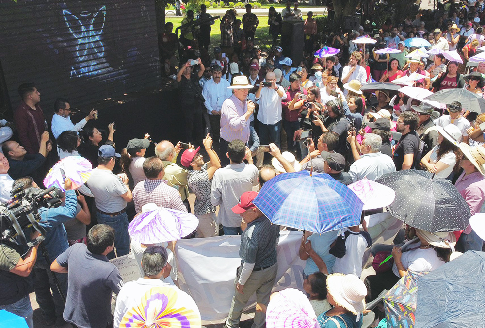 Ebrard ofrece combatir la inseguridad en Guanajuato con su «Plan Ángel»