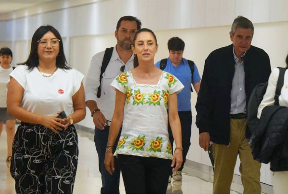 Sheinbaum llega a Yucatán, pidió sigan a la Cuarta Transformación