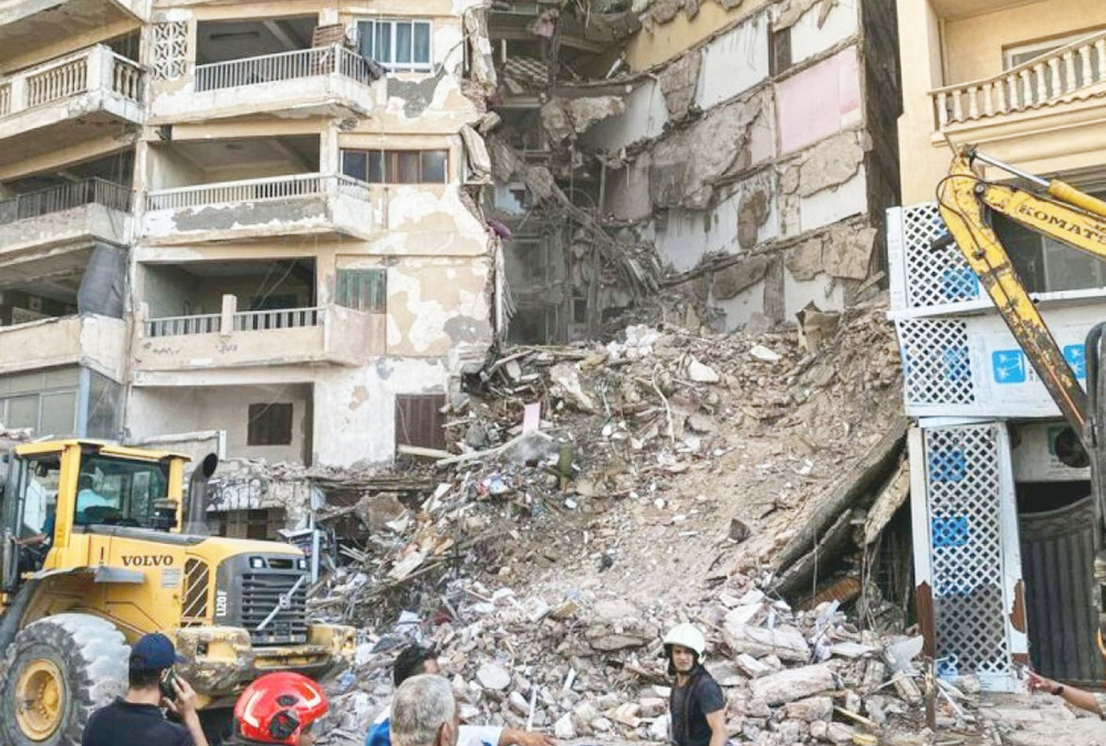 Tragedia edificio se derrumba en Egipto