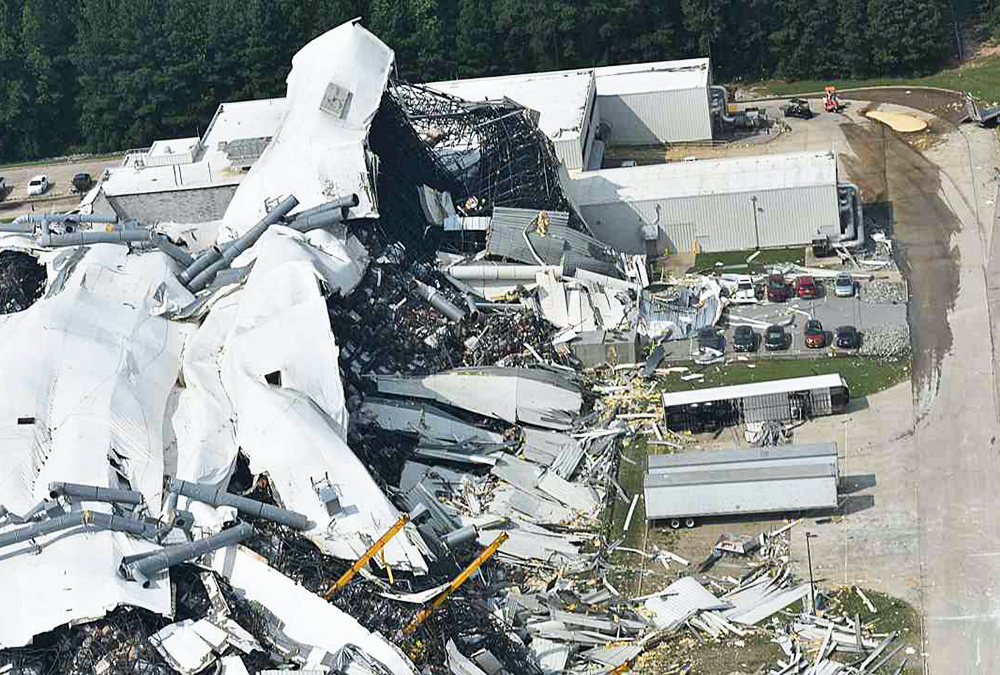 Tornado destroza planta de Pfizer en Carolina del Norte