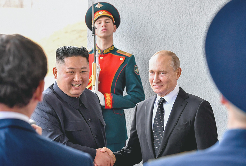 Más tensiones. Putin pide municiones a Kim Jong-un