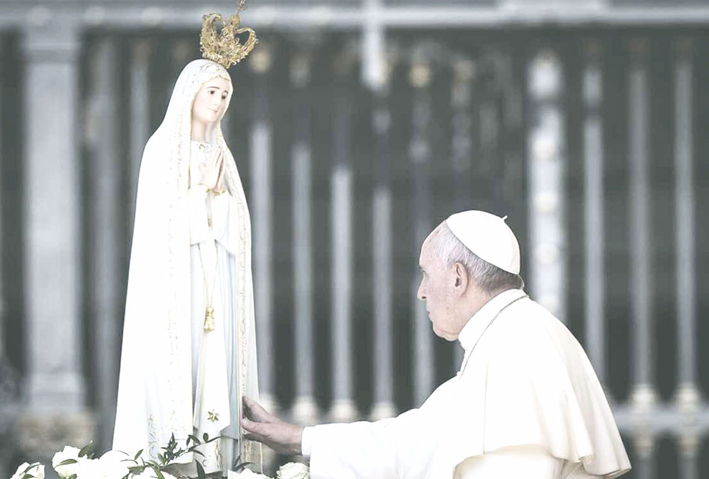 Oraciones por la paz. El Papa confía a la virgen María