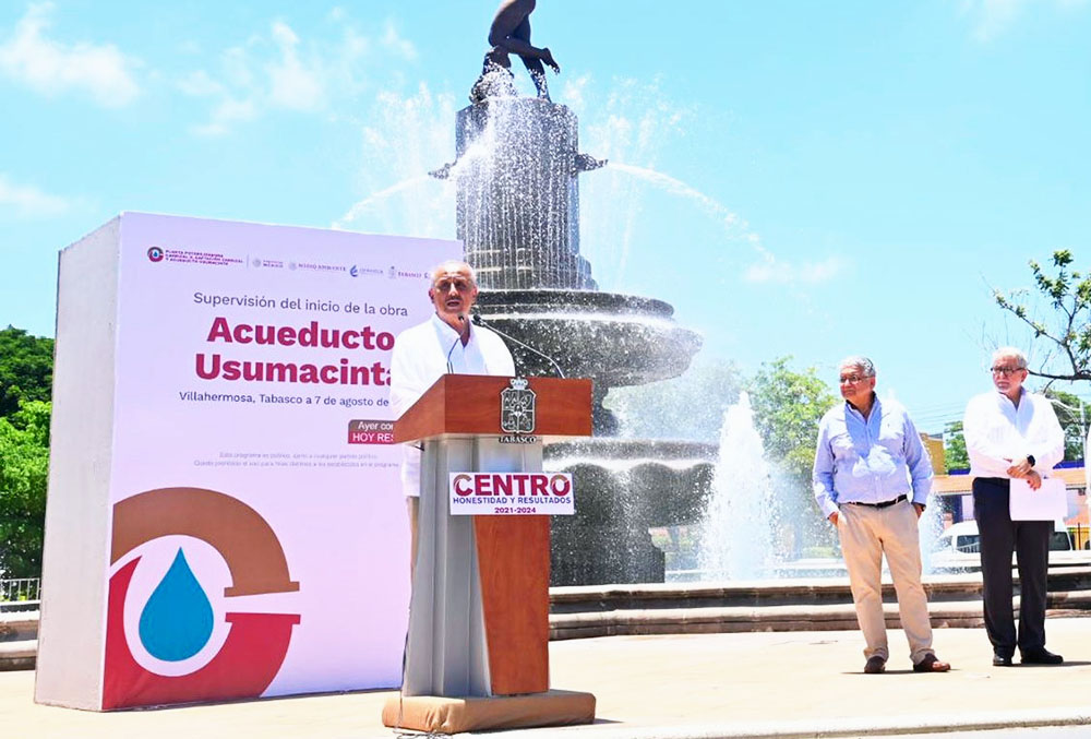 Merino Campos destaca importancia del Acueducto Usumacinta