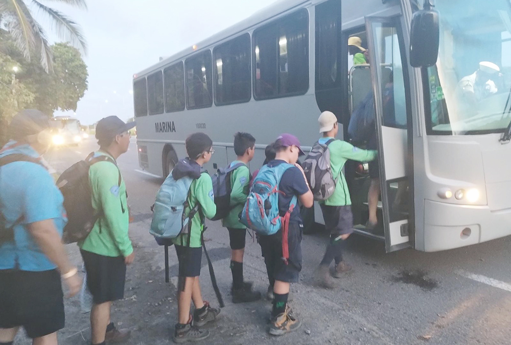 Desalojan campamento de niños scout en Alvarado tras fuertes lluvias