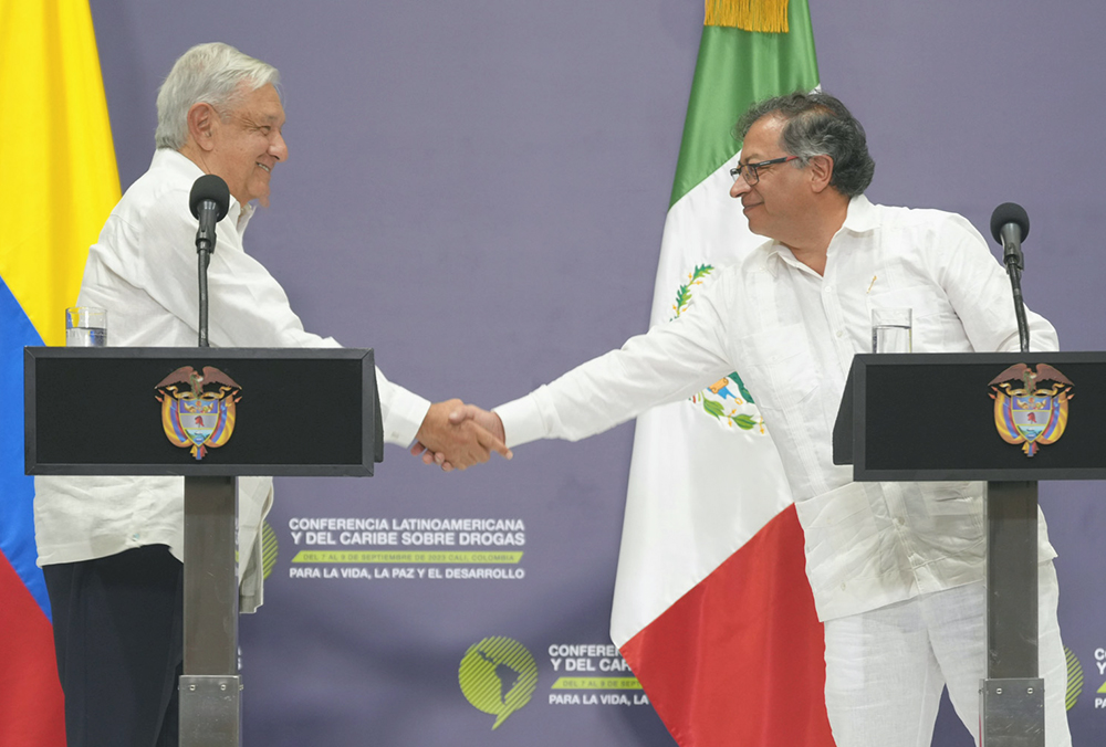 Acuerdan AMLO y el presidente de Colombia, Gustavo Petro estrategia antinarco