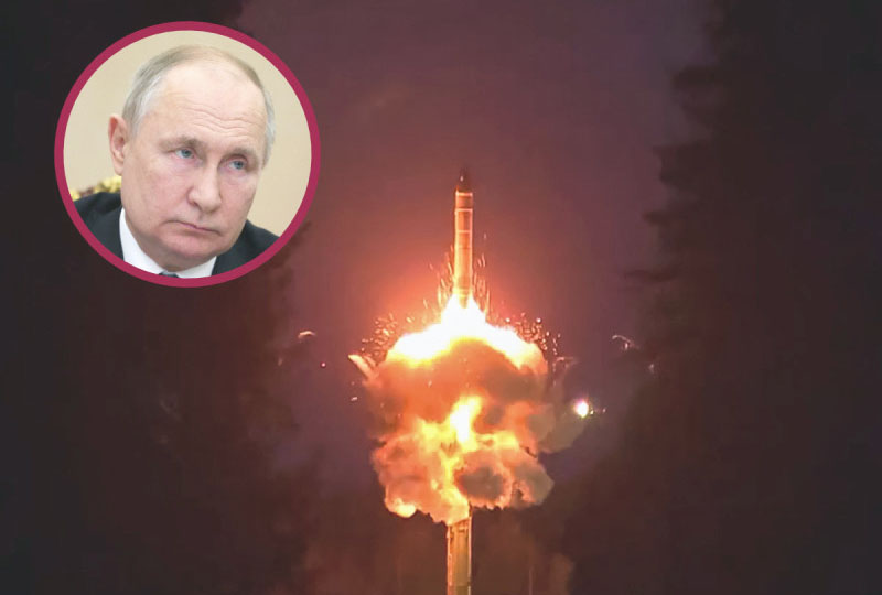 Rusia realiza ensayo de ‘ataque nuclear masivo’ con supervisión de Putin