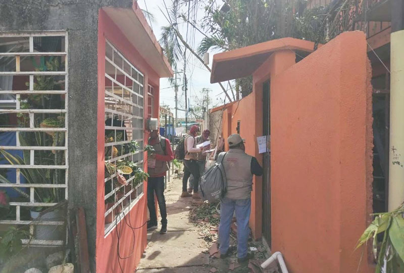 Van casi 21 mil casas censadas en Guerrero para registrar daños por ‘Otis’