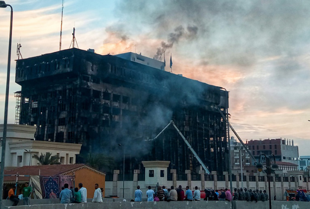 Incendio en Egipto deja al menos 45 heridos