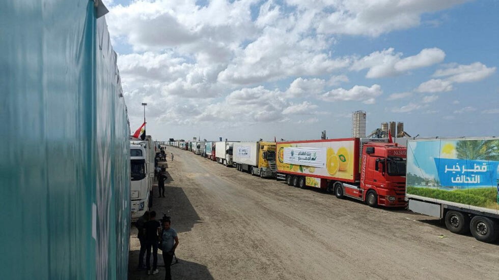 Camiones con suministros medicos ¡Listos para entrar en Gaza!