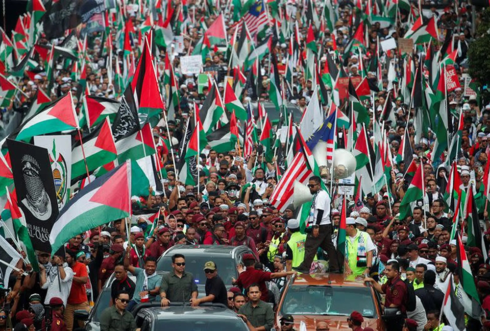 Marchas en Londres en apoyo a palestinos