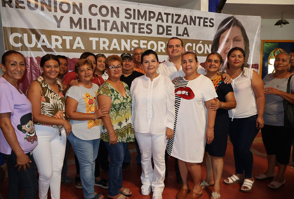 Recuperar vocación de Tabasco, refrenda Yolanda Osuna en gira por Los Ríos