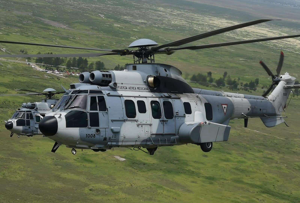 Se desploma helicóptero de la Fuerza Aérea Mexicana