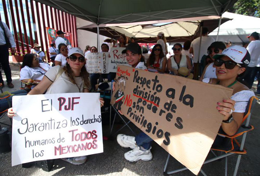 Se agudizan las protestas en el Poder Judicial de Yucatán