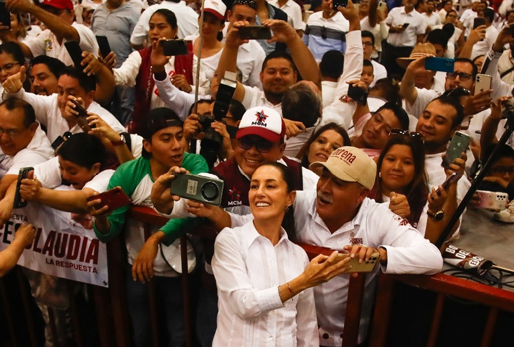 ¡Sheinbaum quiere tren! Arrancó su primer evento en Veracruz