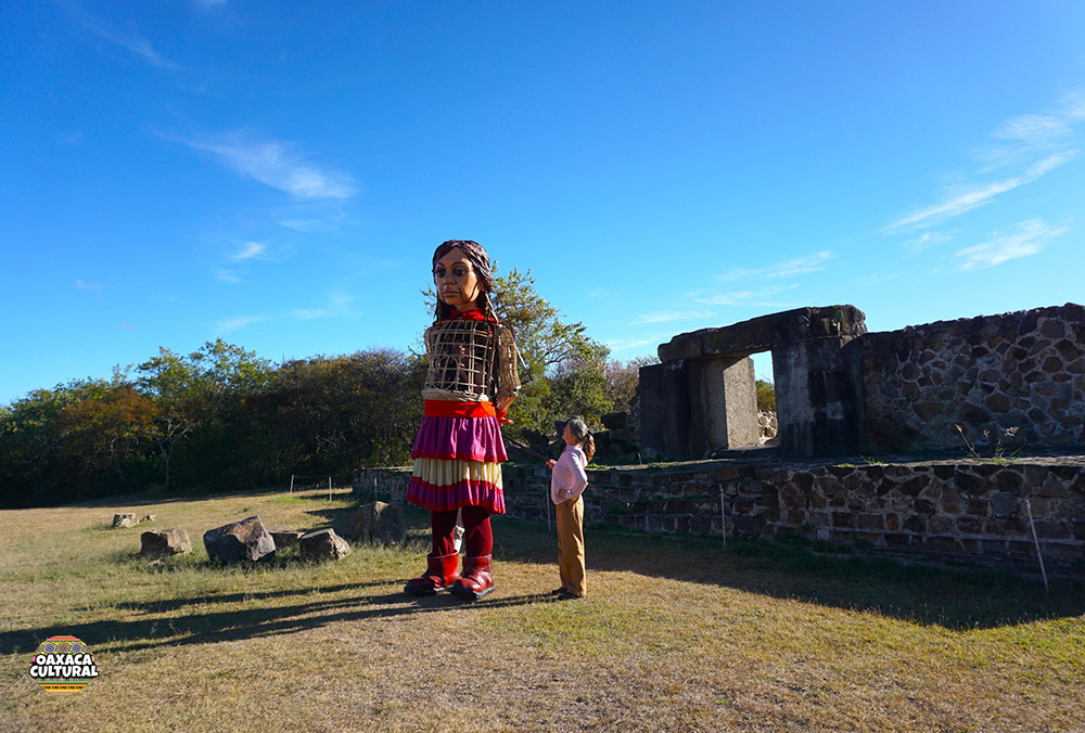 Amal en Oaxaca, primera visita en Monte Albán