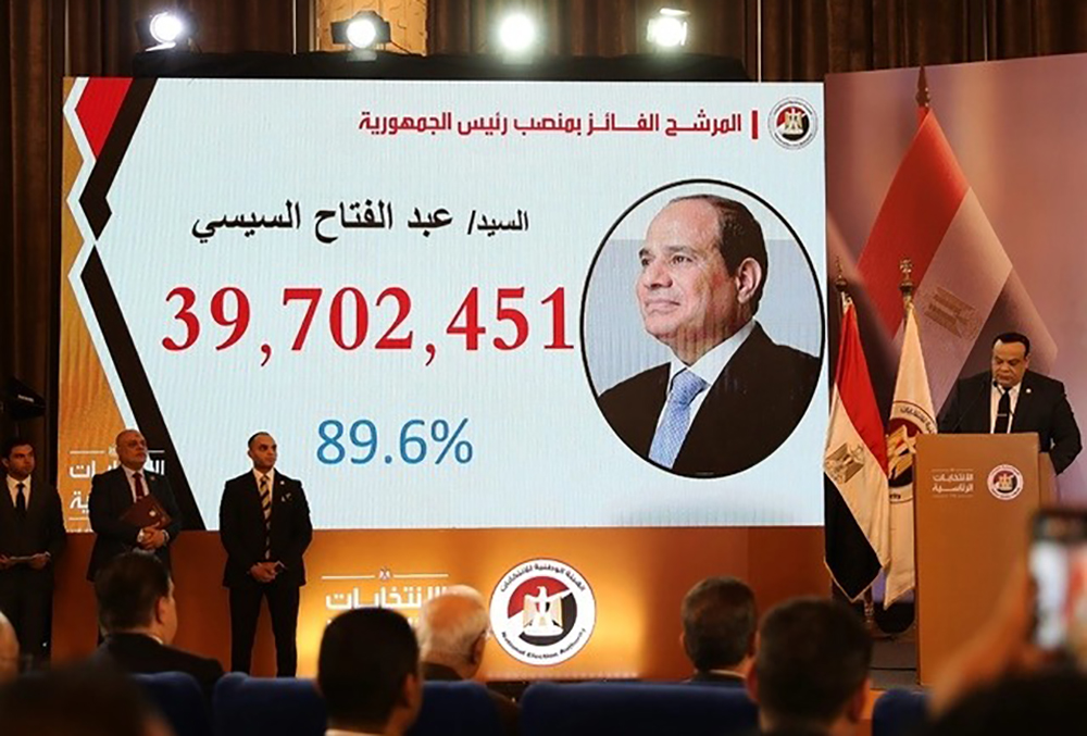 Reelección en Egipto Abdel Fatah al Sisi, ejercerá un tercer mandato