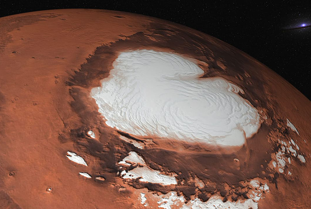 Hallazgo en Marte: Enormes depósitos de hielo