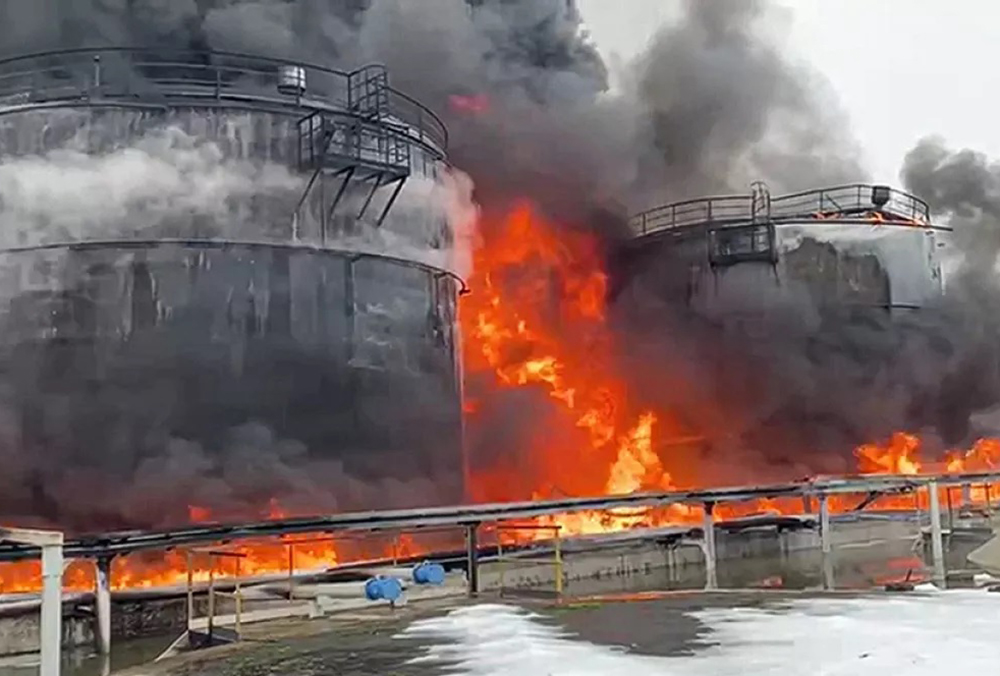 Ataque a refinería en Rusia, Ucrania lo reivindica