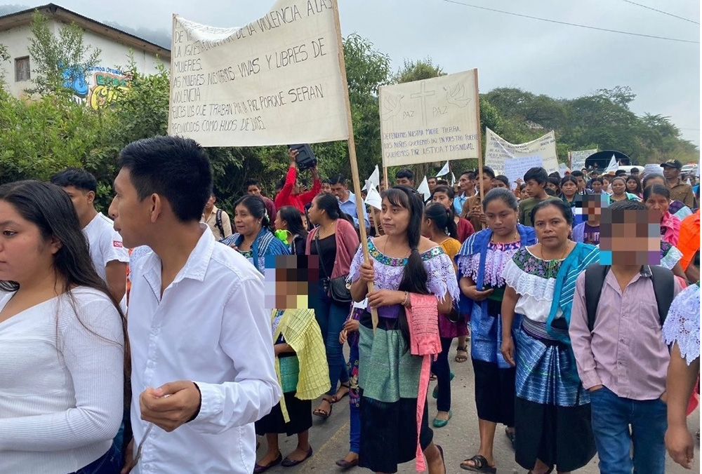 Marchan por la paz en Chiapas para que se acaben los enfrentamientos