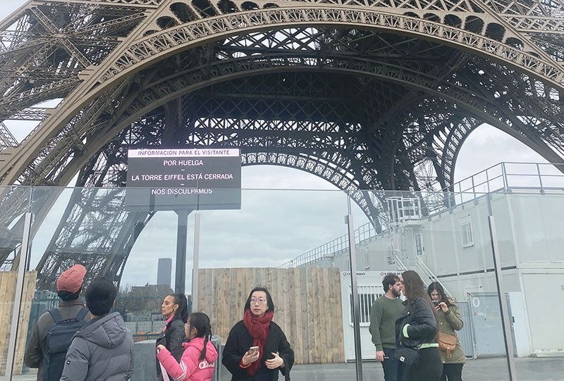 Cierran la Torre Eiffel