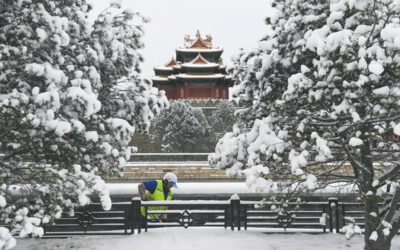 Intensa nevada en China
