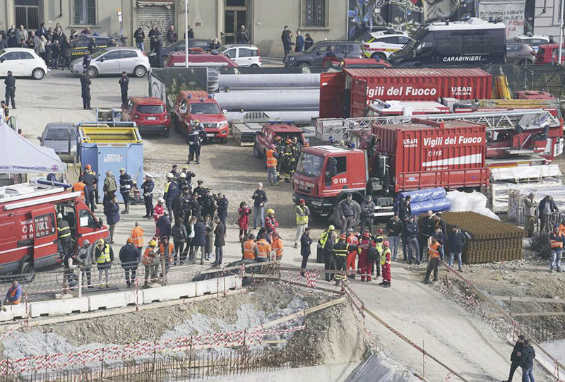 Accidente en construcción de supermercado deja 3 obreros muertos en Italia