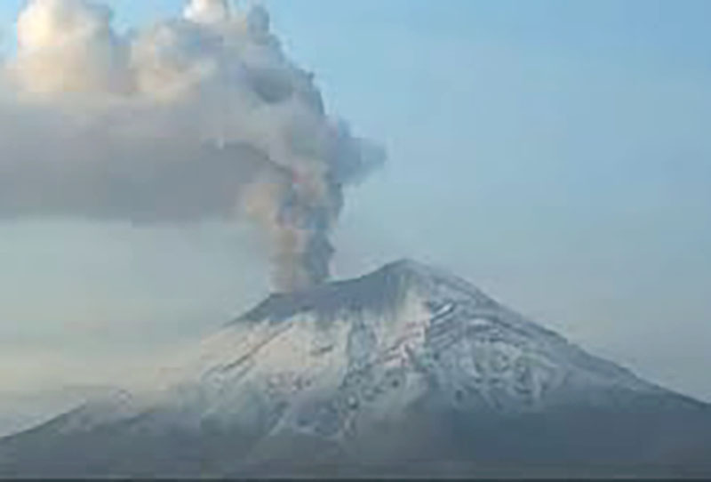 Popocatépetl registra casi 24 horas de tremor