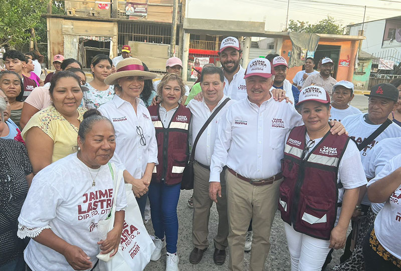 Recibe Lastra Bastar respaldo ciudadano en Gaviotas Sur