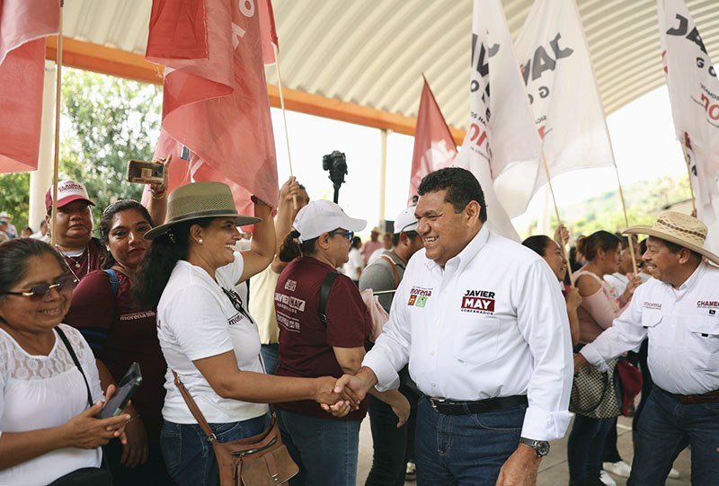 En Tacotalpa, Javier May encontró la confianza de hombres y mujeres